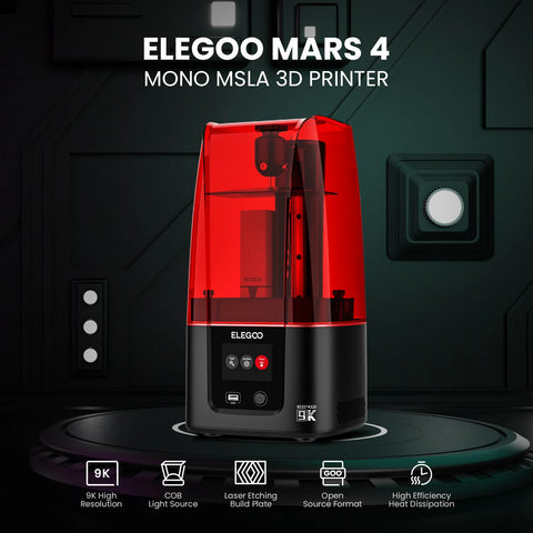 ELEGOO Mars 4 9K MSLA Resin 3D Printer