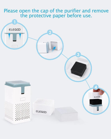 ELEGOO Mini Air Purifier (2 Pack)