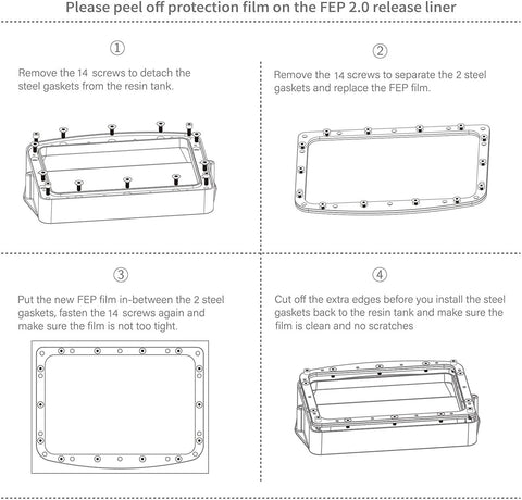 ELEGOO Mars 3 Pro FEP Film 2.0 (5pcs)
