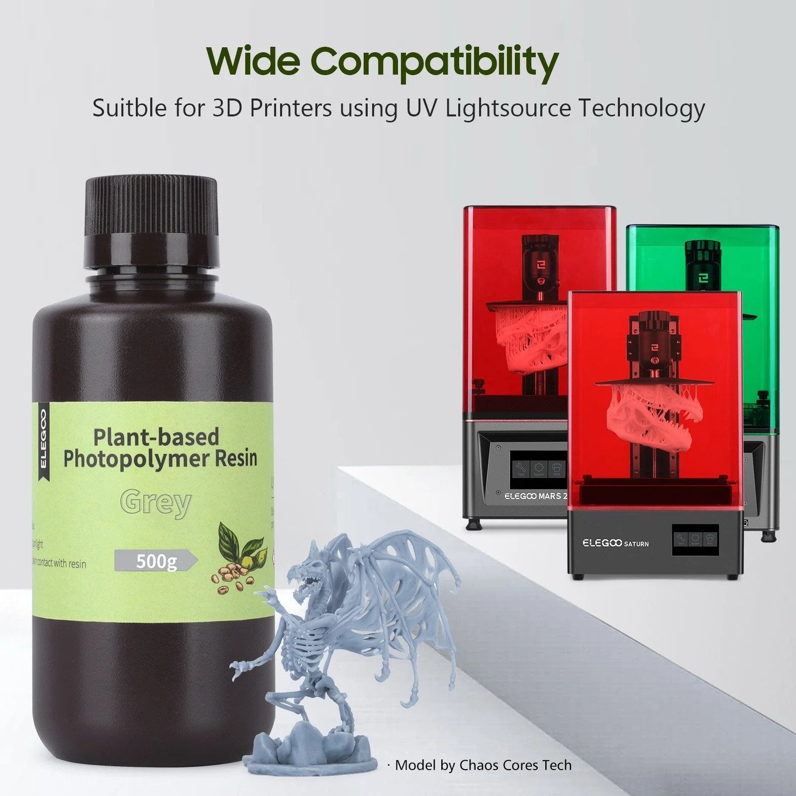 ELEGOO Photopolymer 3D Printer Rapid Resin LCD UV-Curing Resin