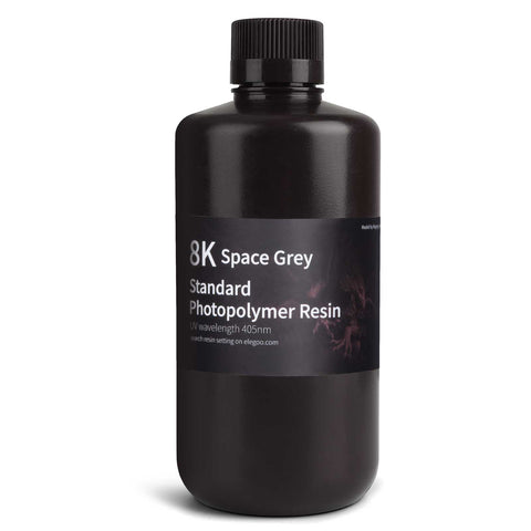 ELEGOO 8k Standard Photopolymer Resin Space Grey (1kg)